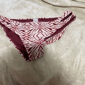 red and white bathing suit bottoms